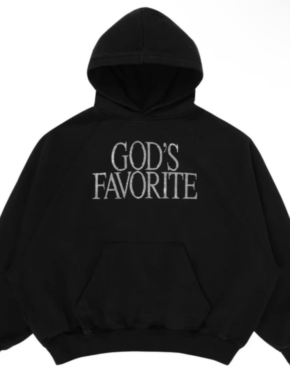 Praying “God Favorite” Rare Rhinestone Hoodie Size Large Men’s New With Tags